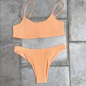 Coral colored bikini
